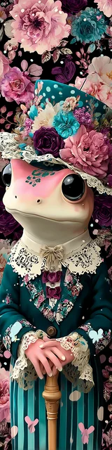 Free printable frog bookmark featuring holding a can frog